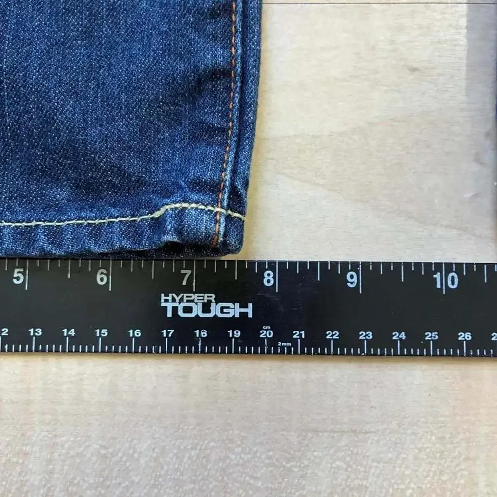 Vintage Guess Jeans Dark Wash Distressed Denim Skater Jeans Size 34